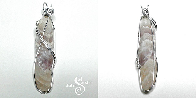 Auralite and Sterling silver pendant