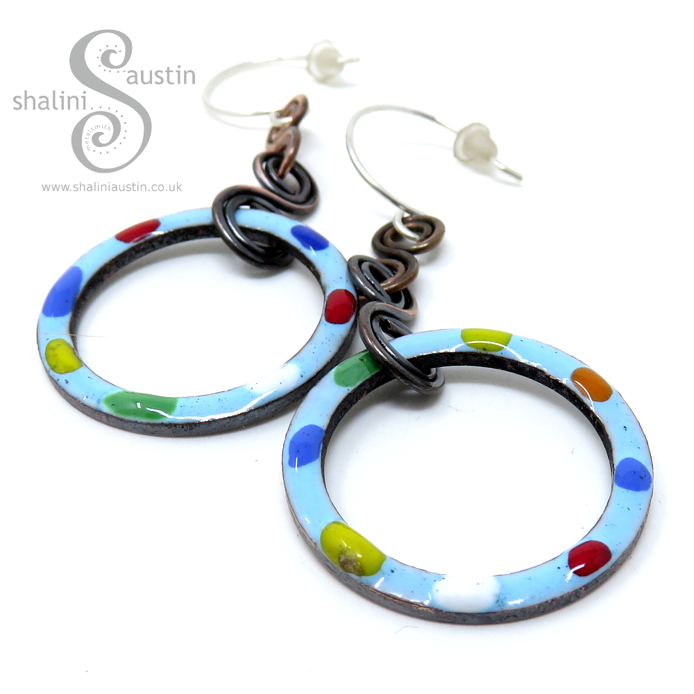 1 Circle Copper Earrings TUTTI FRUTTI | Various Colours