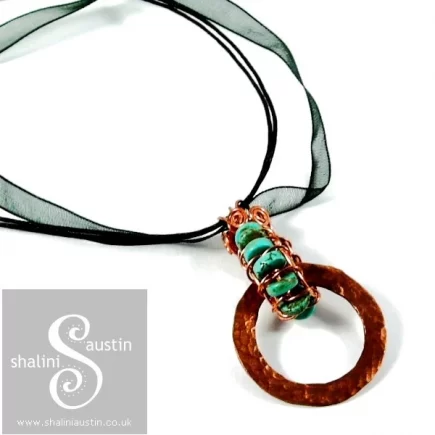 Sold: Turquoise and Copper Pendant